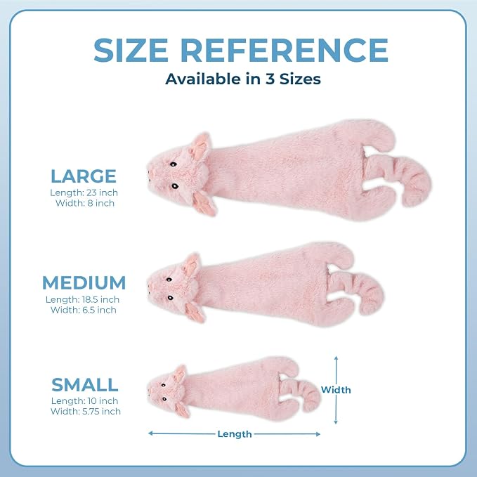 Best Pet Supplies Squeaky Dog Toys with Soft Durable Fabric for Small, Medium and Large Pets Interactive Toy for Indoor Play, Supports Active Biting and Play - 1Wild Duck, Pig, Large