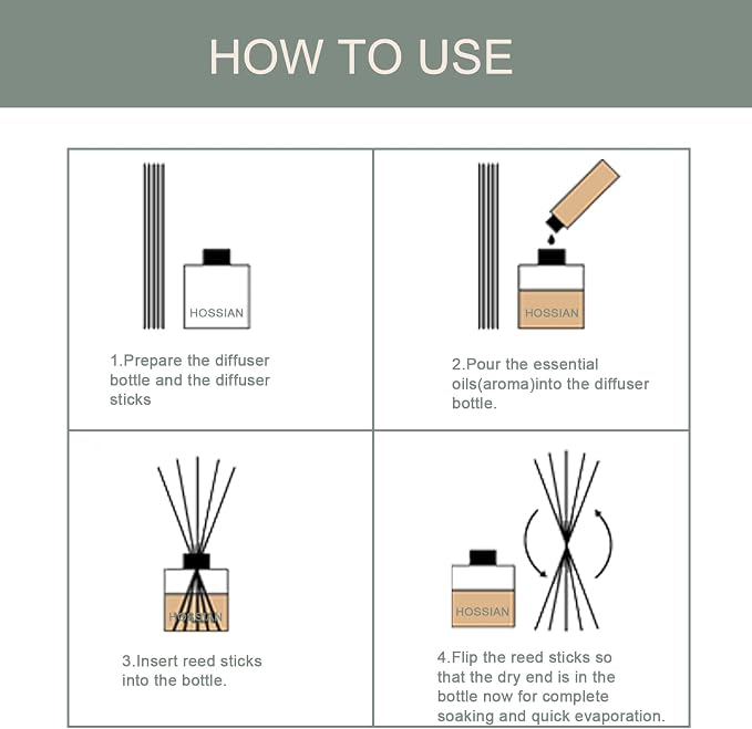 HOSSIAN 10 x Random Coloured Ball Vines Aroma Diffuser Aromatherapy Home Decor Rattan Reed Sticks + 90 Reed Diffuser Sticks, Diffuser Refills, Spa, Aromatherapy
