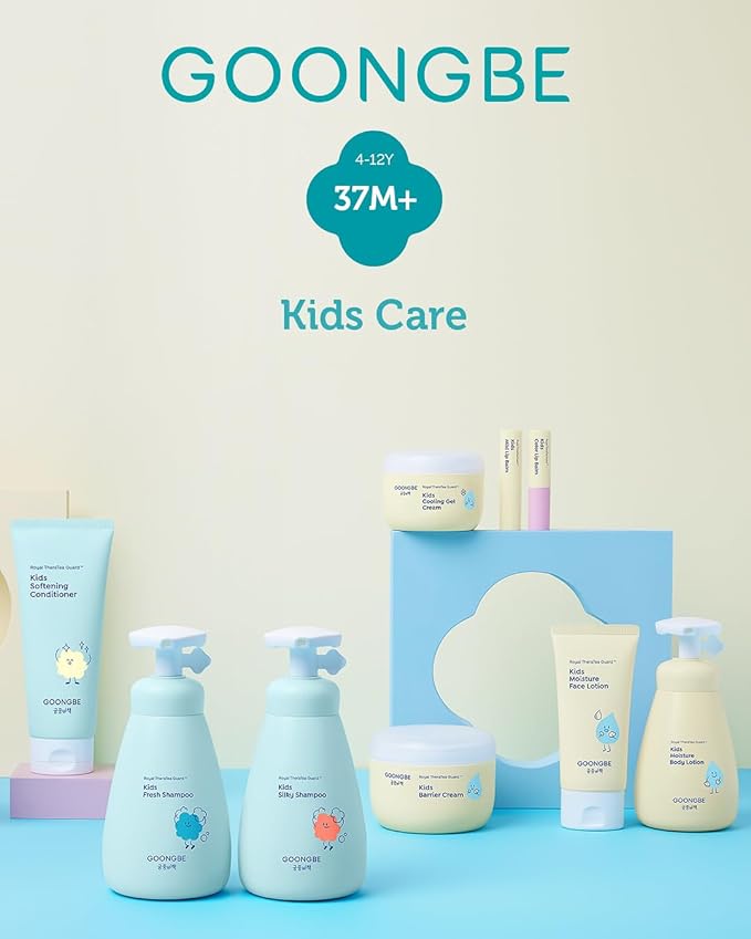 GOONGBE Kids' Moisture Face Lotion - Non-Sticky Quick-Absorb Daily Moisturizer for Sensitive Skin, 8hr Moisturizing Cream with Cica and Allantoin, Barrier-Support Formula, Allergen Free 2.7 fl.oz.