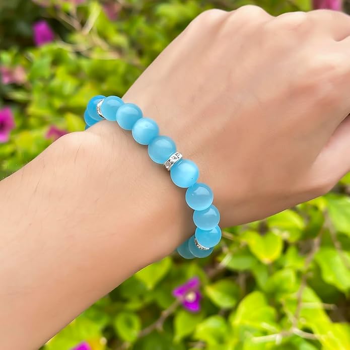 Healing Bracelet For Women Anxiety Crystal Bracelet Chakra Beaded Bracelets Rose Quartz Crystals And Healing Stones Yoga Bead Bracelet Calming Stretch Bracelet Stress Relief Gifts For Women