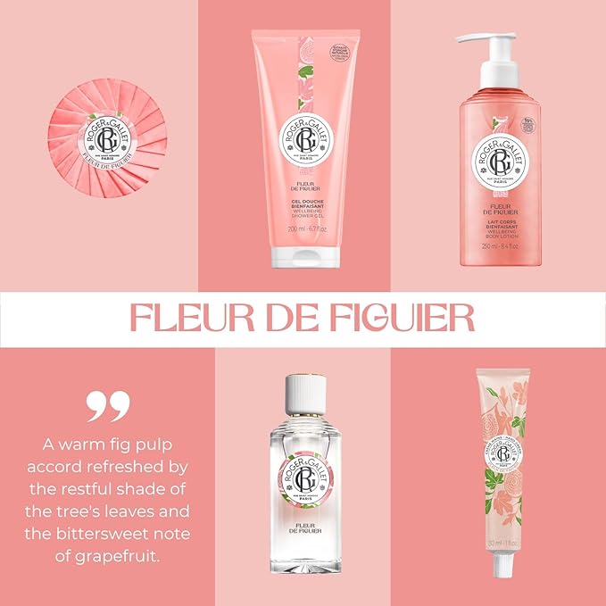 ROGER & GALLET Body Wash & Body Soap for Women | Fleur de Figuier - Fig Blossom 3.5 oz