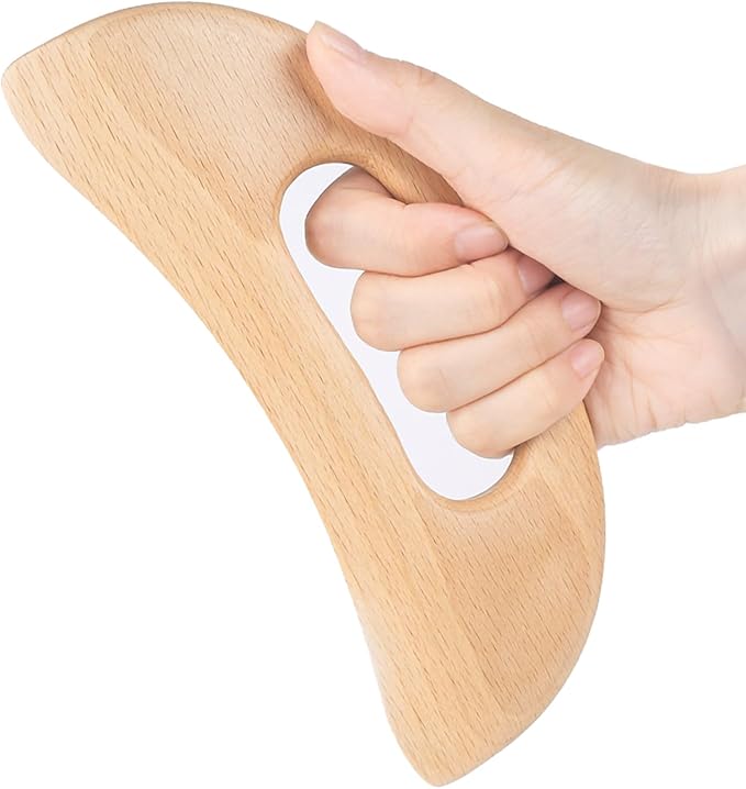 Wooden Cellulite Massager, Body Guasha Tool Wooden Guasha Tool for Body Guasha Wood Stick Massage Tool Lymphatic Drainage Body Muscle Relaxing- Wood Therapy Release Back Legs Shoulder Pain