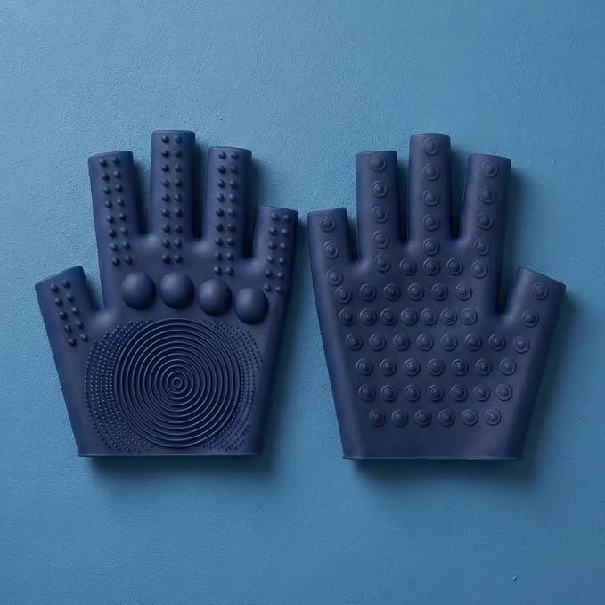 Pure Romance in Good Hands | Double-Sided Silicone Massage Gloves for Hands | Drive Them Wild with Textured Massage Tools for Back and Neck Stimulation