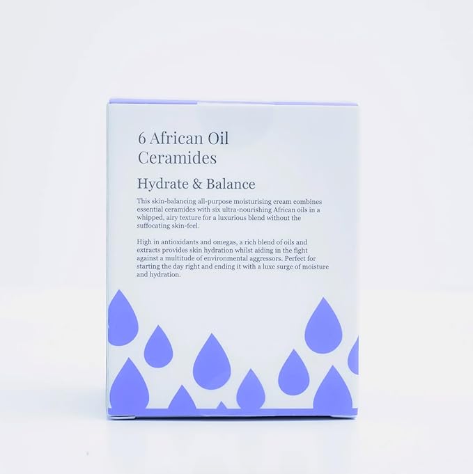 BioMiracle Sienna Rose Hydrating Whipped Moisturizing Cream, Hydrate & Balance, 6 African Oil Ceramides, 50 ml / 1.69 fl oz