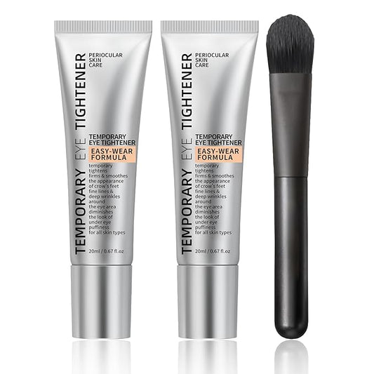 Instant Eye Lift Cream – Temporary Under-Eye Tightener, Firming Primer with Hyaluronic Acid & Vitamin E, Hydrating Formula for Smooth Finish, Lifts & Refreshes Tired Eyes (2 Pack)