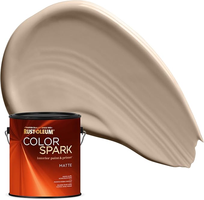 Rust-Oleum Color Spark Interior Paint and Primer in One, Matte, Puerto Morelos, 1 Gallon