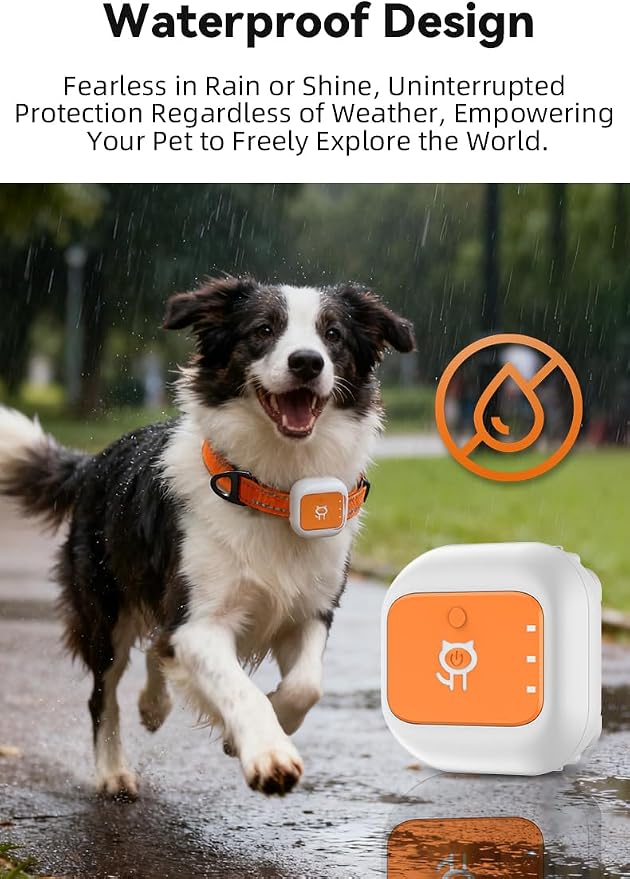 Smart GPS Tracker for Cat Dog GPS Collar Tracker for Pet Anti-Lost Device for Pets (Small for Car)