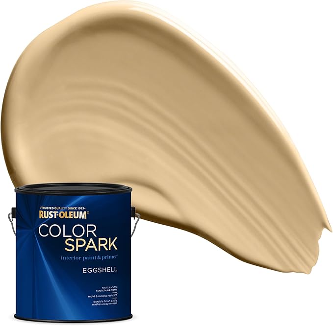 Rust-Oleum Color Spark Interior Paint and Primer in One, Eggshell, Picnic Basket, 1 Gallon