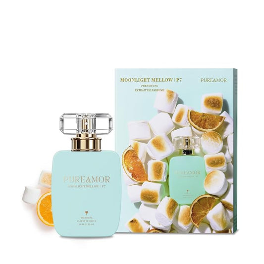 PUREAMOR Pheromone Perfume for Women, Moonlight Mellow Extrait de Parfum Spray – Sweet Gourmand Scent with Neroli, Orange & Marshmallow, Long Lasting Fragrance, 1.0 oz / 30 ml