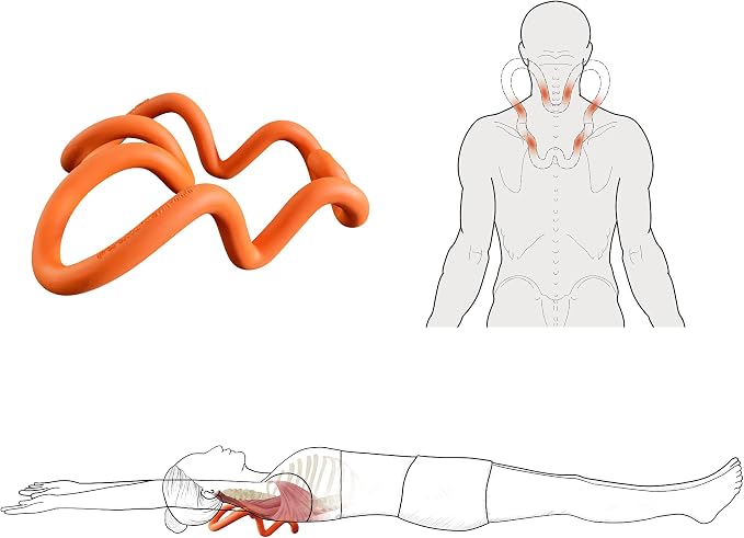 LittleMum Deep Trigger Point Myofascial Release Tool –Back, Shoulder Blade & Hip Flexor Massager for Scapular Pain, Upper-Back Stiffness, Levator Scapulae Tightness, Psoas & Pelvic Muscle Relief