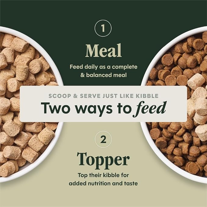Instinct Freeze Dried Meals, Natural Dog Food, Grass-Fed Lamb, 14 oz. Bag | FreshDried raw, 85% meat & organs, 15% non-GMO vegetables, fruits & other wholesome ingredients, supports overall vitality