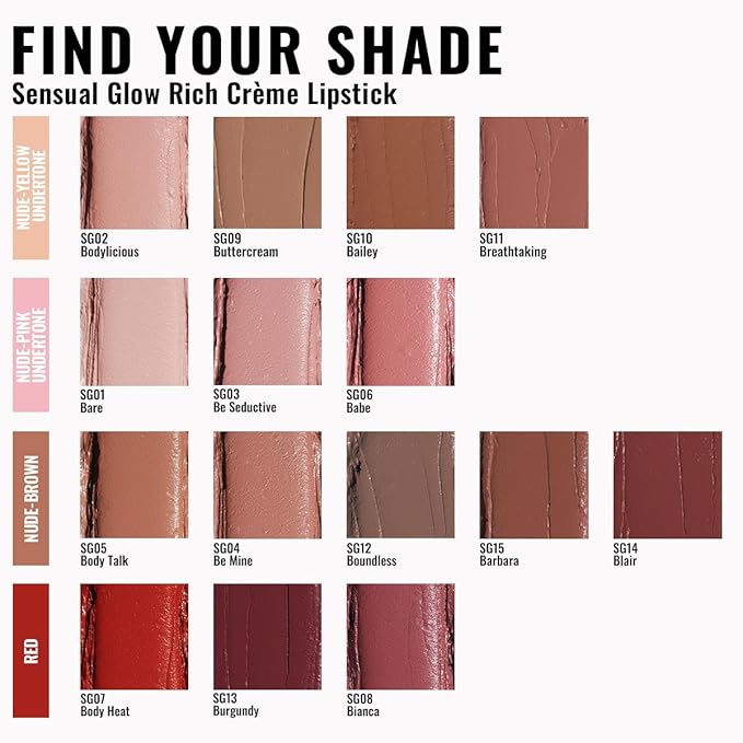 Oulac Color Rich Satin Lipstick - Burgundy Red Full Coverage Lip Color, Creamy Silky-Smooth, Moisturizing, Satin Matte Finish, Infused With Shea Butter, Vegan & Clean Beauty, 4g, SG13 Burgundy