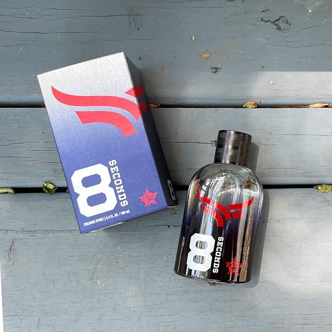 Tru Western PBR 8 Seconds Men’s Cologne Spray for Men, Zesty Lime, Lavender, Oakmoss & Aged Sandalwood Notes, 3.4 fl oz (100 ml)