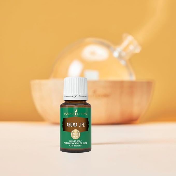 Young Living Aroma Life Essential Oil Blend | 15 ml | Ideal for Massage & Aromatherapy Diffusers | Calming Herbal Scent for Relaxation & Tranquility | Self-Care & Wellness Ritual