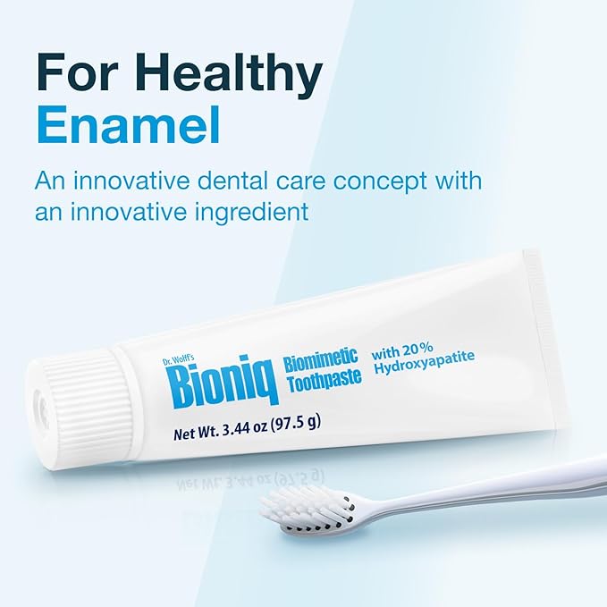 Bioniq Classic Fluoride Free Toothpaste with 20% Hydroxyapatite, Clinically Tested for Sensitive Teeth, Expert Enamel and Gum Care with Mint Flavor, Daily Use 3.44 oz 1pack