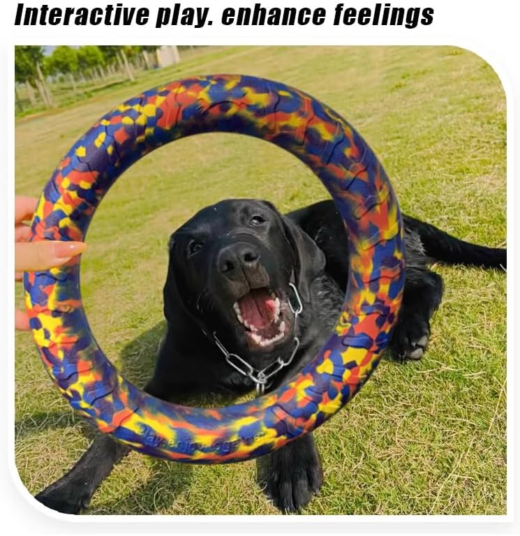 Indestructible Dog Toys Dog Chew Toy for Aggressive Chewers Flying Discs for Medium/Large Breeds Dog Training Ring