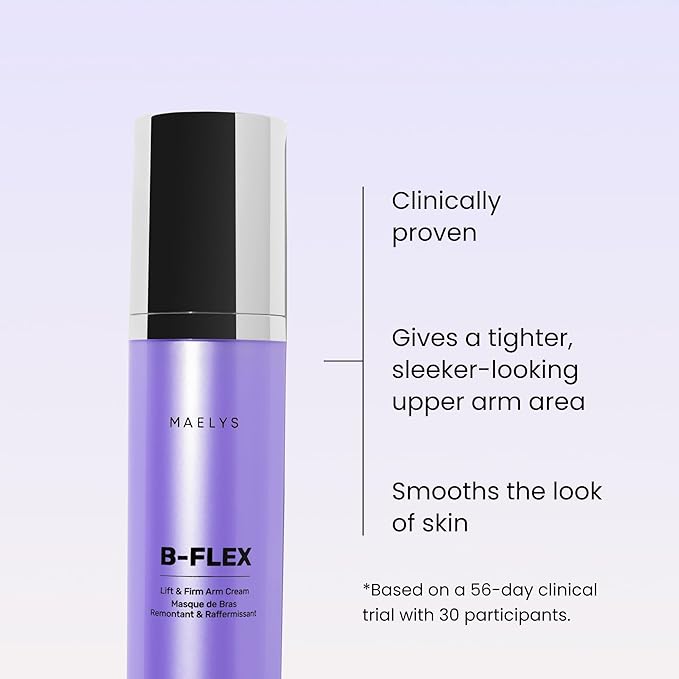 MAËLYS B-FLEX Firming Arm Cream for Women - Cream for Crepey Skin and Aging - Skin Firming and Tightening Cream for Arms with Red Algae & Kangaroo Flower (3.4 Fl Oz)