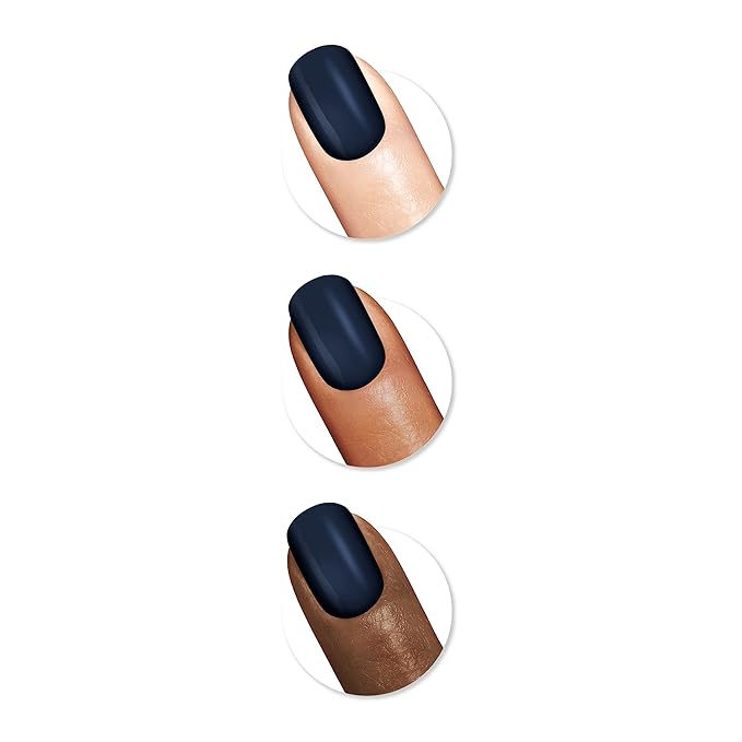 Sally Hansen Good. Kind. Pure. Nail Polish | Plant-Based, Vegan, 16-Free Formula | Opaque, Shiny | 365 Blueberry Tart | Navy Blue Nail Color