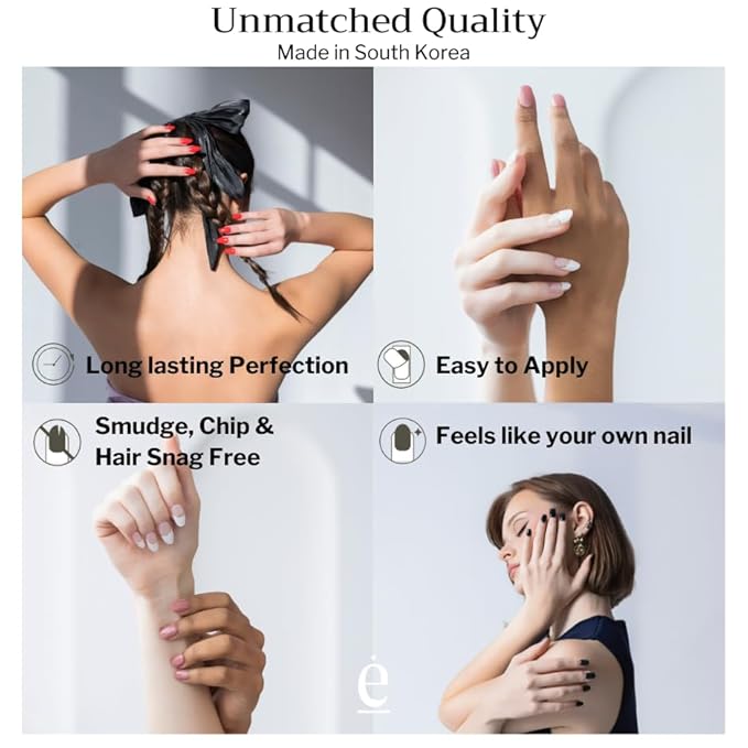 34 Piece Fully Cured Gel Nail Strips With No UV Light Needed, 14+ Days Gel Nail Polish Stickers, Salon Quality, Easy to Apply & Remove – Toxin Free, No Damage (Pink Fizz)