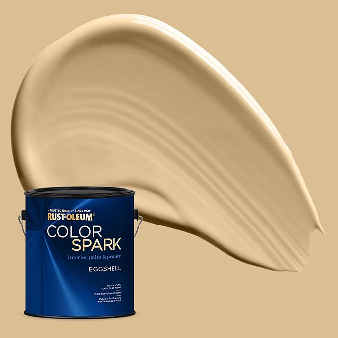 Rust-Oleum Color Spark Interior Paint and Primer in One, Eggshell, Picnic Basket, 1 Gallon
