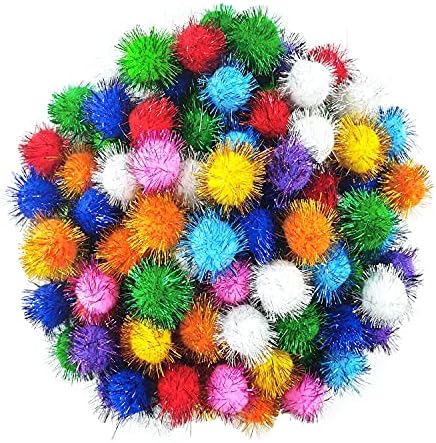 1.8Inch Assorted Color Flash Balls Cats Toy Balls for Cats Play 100 Pcs