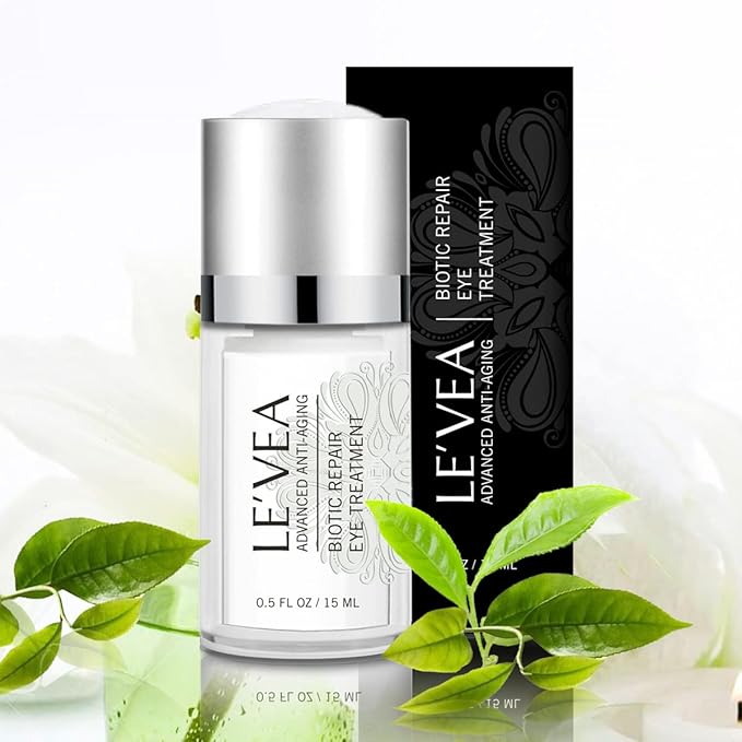 LE'VEA Anti-Aging Eye Cream for Instant eye Wrinkle Repair Eye Puffiness Dark Circles Reduce Professional Formula Eye Treatment Complex - 0.5 oz