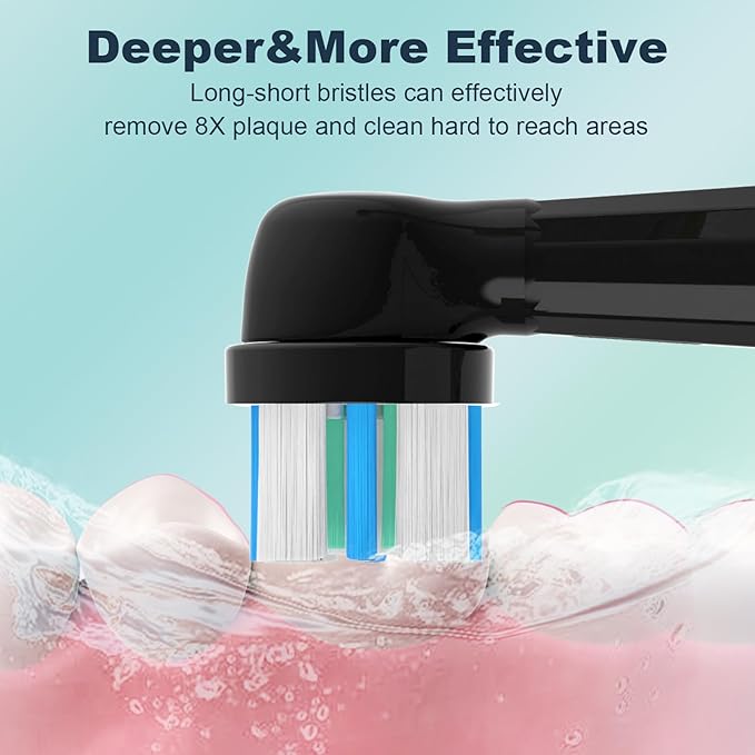iO Replacement Heads Compatible with Oral B iO Electric Toothbrush,Premium Bristles for Deep Cleaning,Compatible with Oral B iO Series 2/3/4/5/6/7/8/9/10