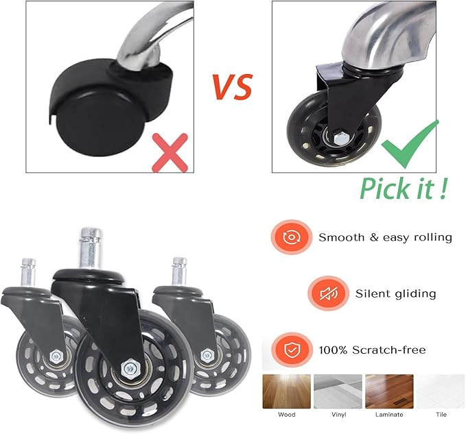 Hydraulic Saddle Stool with Wheels Height Adjustable Stylish Ergonomic Rolling Swivel Chair for Hygienic Clinic Salon Tatoo Massage Office (Black)