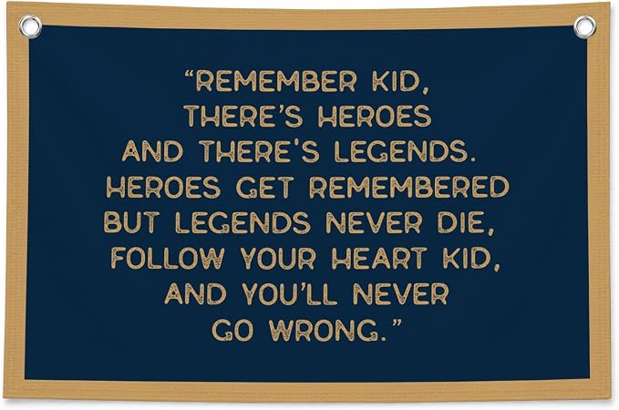 Vintage Baseball Wall Decor for Boys Room, Inspirational Sports Quote Canvas Banner, Retro Baseball Nursery Wall Art for Bedroom Playroom,Baby Shower Gifts,30x20 Inch(Bule and Brown)