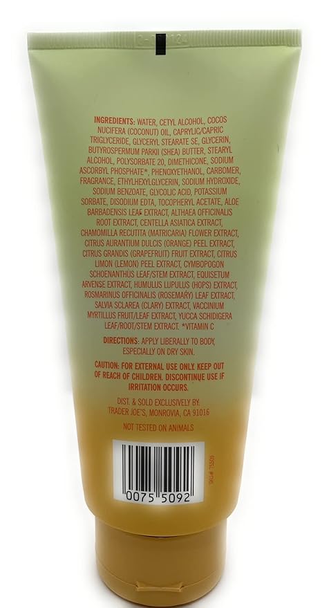 Trader Joe’s Vitamin C Firming Body Butter with Glycolic Acid 8 oz (Pack of 1)