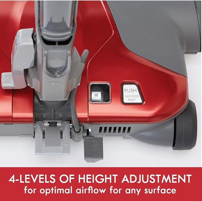 Kenmore 81414 400 Series Pet Friendly Lightweight Bagged Canister Vacuum with Extended Telescoping Wand, HEPA, Retractable Cord, and 4 Cleaning Tools-Red | Lightweight, Extended Telescoping Wand, HEPA, Retractable Cord, and 4 Cleaning Tools - 81414