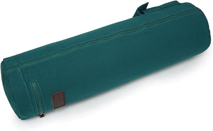 Yoga Mat Bag,Full-zip Exercise Yoga Mat Canvas Carry Bag for Women and Men - Double Storage Pocket,Easy Access Zipper, Adjustable Shoulder Strap and Handle,Fits Most Mat