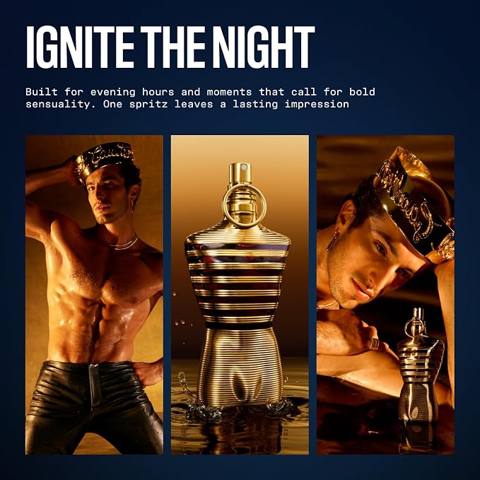 Jean Paul Gaultier Le Male Elixir Parfum - Long Lasting Woody Aromatic Cologne for Men with Lavender, Tonka Bean & Warm Amber - Luxury Elixir Parfum, 2.5 oz
