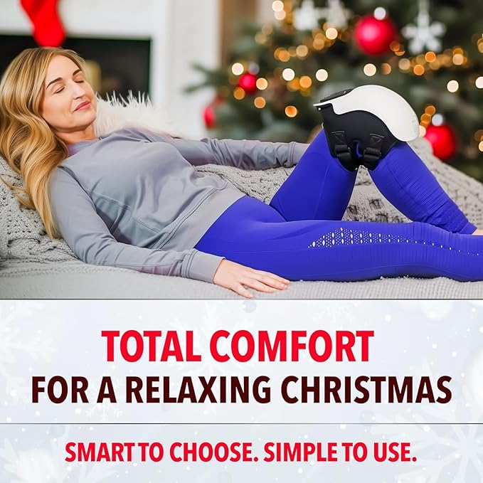 FORTHIQ Knee Massager Smart with Heat, Red Light and Vibration, 3-in-1 Cordless, 2025 Updated Edition, Gifts for Grandma & Grandpa, FSA-HSA Eligible