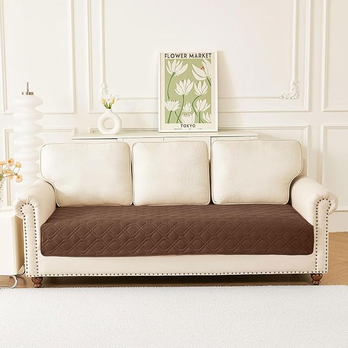 Waterproof Dog Bed Blanket - Soft Pet Blanket & Sofa Cover for Dogs | Reversible Washable Furniture Protector, Couch Covers for Pets (30x70 Inch, Brown/Brown)