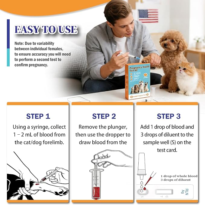 Home Pregnancy Test for Dog and Cat