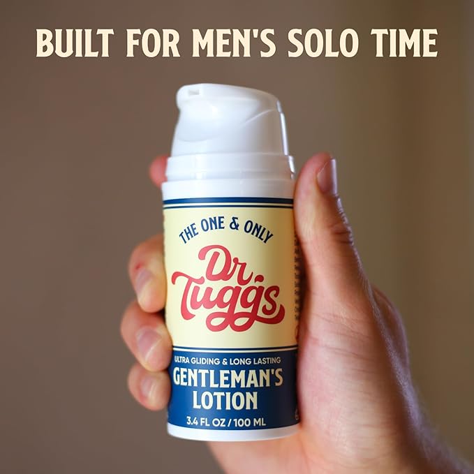 Gentleman’s Lotion – Me Time Lotion for Men with Moisturizing Aloe Vera, Avocado Oil & Vitamin E – Long-Lasting, Smooth, Non-Greasy Formula – Made in USA – 3.4 fl oz