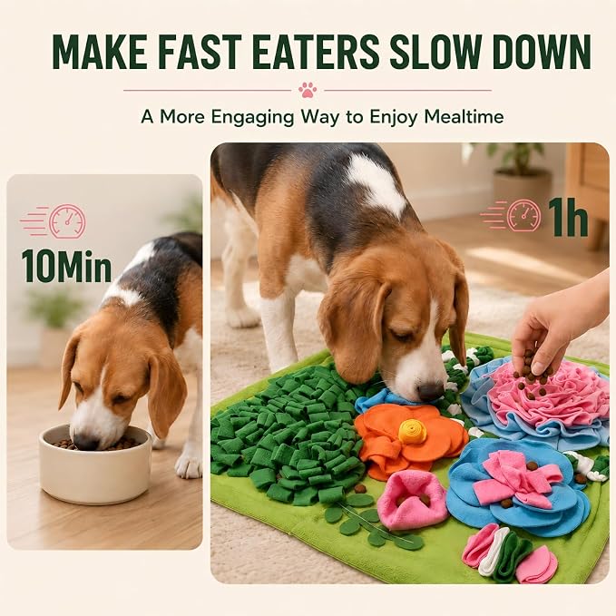 Snuffle Mat for Dogs, Interactive Dog Puzzle Toy & Slow Feeder