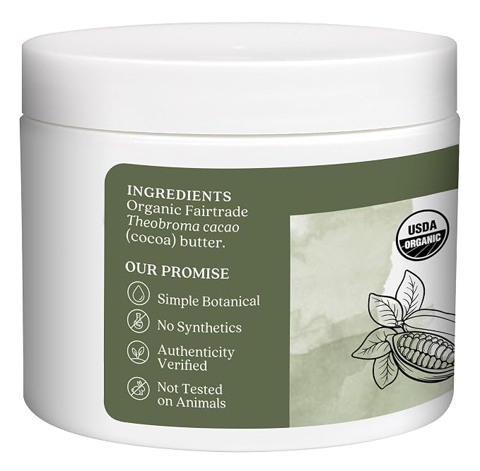 Aura Cacia Natural Cocoa Butter, 4 Ounce (113 g)