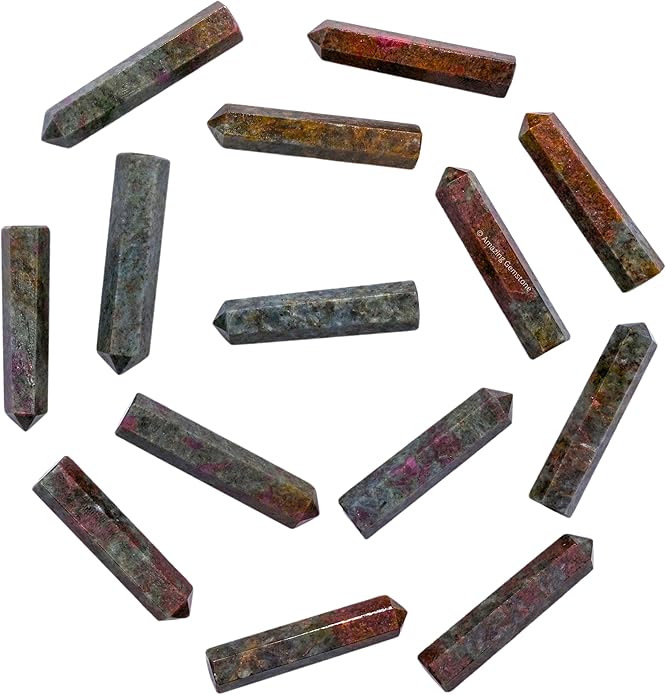 Amazing Gemstone Crystal Points Bulk Healing Crystals & Stones - Premium Single Terminated Healing Wand Point Bulk Crystals for Crafts, Crystal Grid, DIY Work