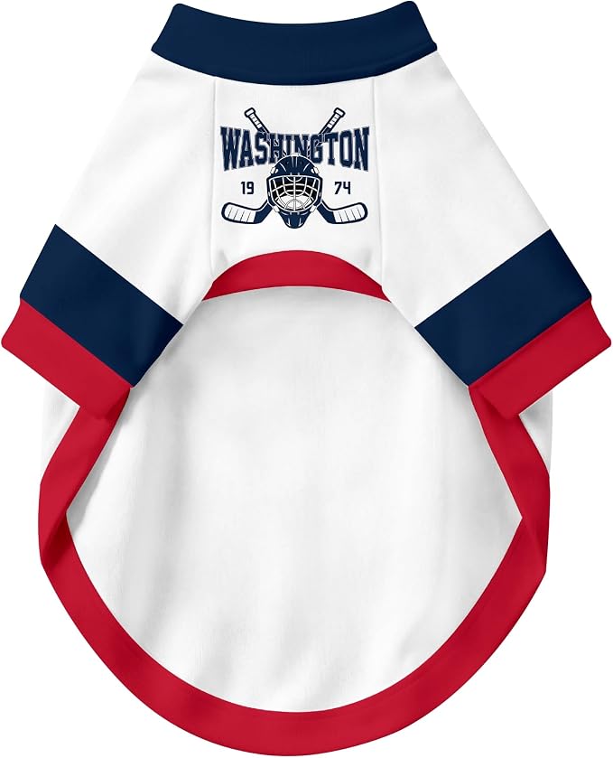 Washington Dog Clothes Personalized Pet T Shirt for Dogs Gift | Custom Name Number Jersey Style Pet Shirt for Dog