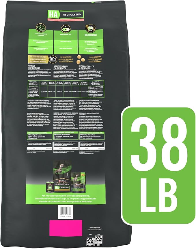 Pro Plan Veterinary Diets Purina Canine HA Salmon 38lb US
