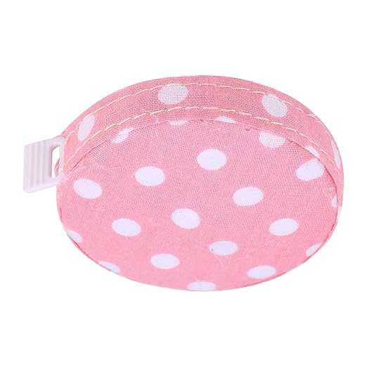 Accurate Body Tape Measure for Fitness Progress Tracking (No. 4 Rose Base with White dots)
