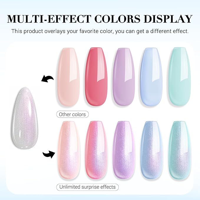AZUREBEAUTY Glitter Pearl Nail Polish, Quick Dry Salon-Quality Lacquer, Long Lasting Air Dry Formula, Smooth Glossy Finish for Nail Art