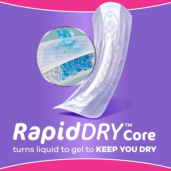 Always Discreet Adult Incontinence Pads for Women, Drier, 5 Drop Long Length, Heavy Absorbency, Pads for Bladder Control Management, Bladder Leaks, & Postpartum Pads, 156ct