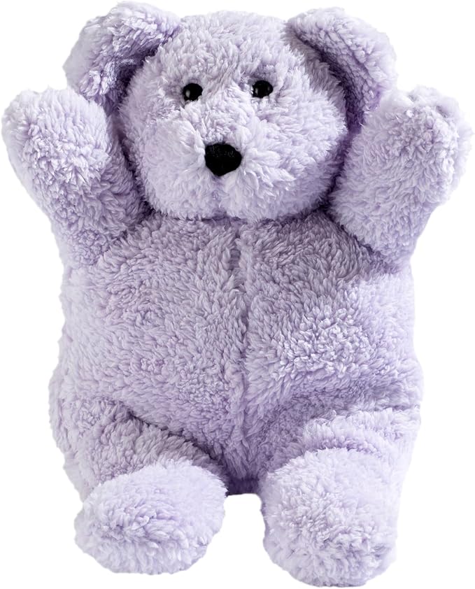 Sonoma Lavender Microwaveable Aromatherapy Pillow, Plush Bear, Lavender Scented with Removable Washable Cover, Lou The Lavender Bear
