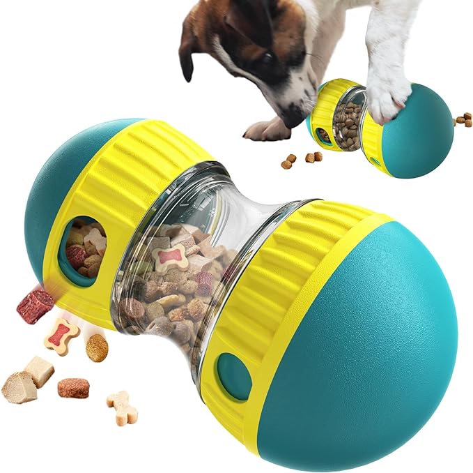 Dog Treat Dispenser Toy, 5.29oz Capacity, Promotes Slow Eating Habit