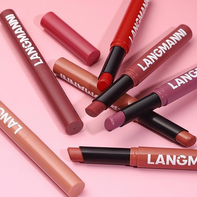 Matte Lipstick for Women Lipstick Matte Set with Retractable and Long-Lasting Pigmented Lip Sticks for Smoothly Lip Makeup (8 Pcs)