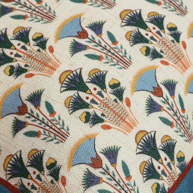 patdrea Designer French Vintage Linen Throw Pillow Cover,12"x28"-Wensel D | RusticDecorative Pillow Case,Farmhouse Floral Pattern,Cushion Coverfor Couch Living Room Bedroom Sofa