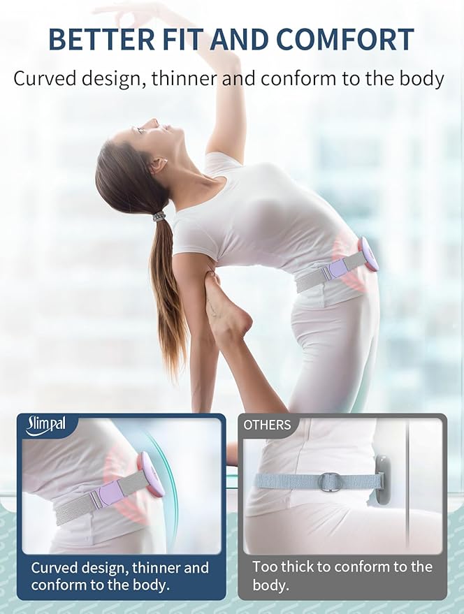 Slimpal Heating Pad for Period Cramps, Portable Cordless Electric Heating Pad for Menstrual Pain Relief, Stocking Stuffers, Rechargeable Wearable Heat Pad for Her Women Girl, Purple